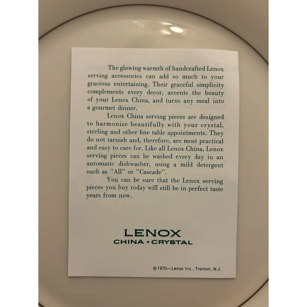 Lenox Solitaire Set Of 7 Dinner Plates, Set Of 2 Bread Plates, Set Of 4 Tea Cups